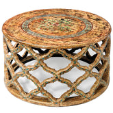 Bristol Hand Carved Painted Solid Wood Coffee Table C73